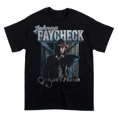 Outlaw's Prayer Johnny Paycheck T-Shirt - Black